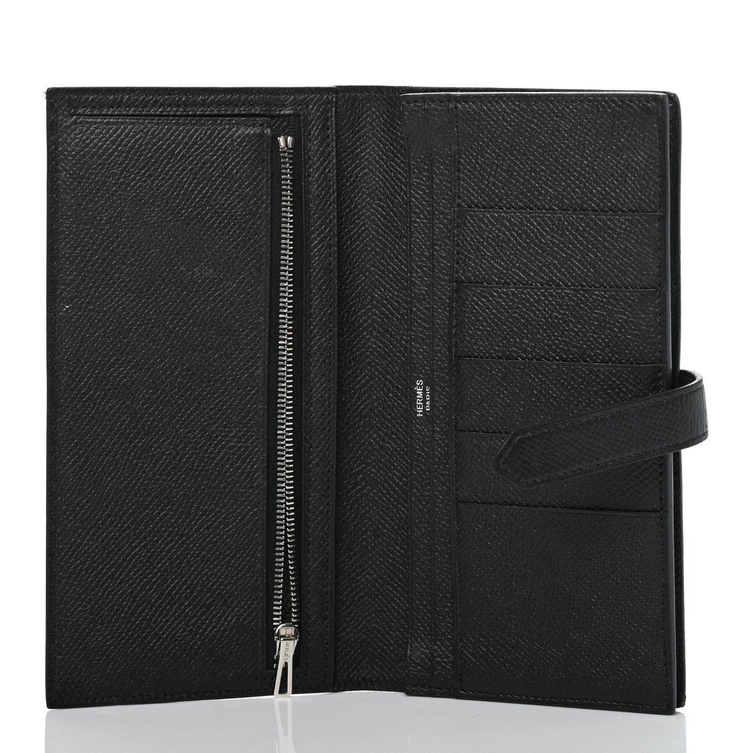 Hermes Epsom Bearn Gusset Wallet Black 5 of 9