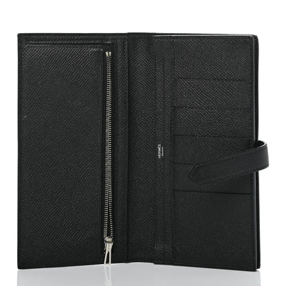 Hermes Epsom Bearn Gusset Wallet Black 5 of 9