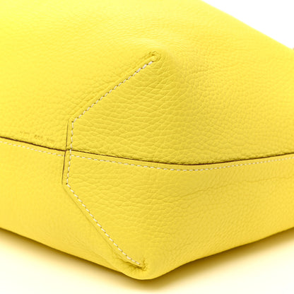 Hermes Taurillon Clemence Double Sens 45 Reversible Tote Sesame Lime 16 of 18