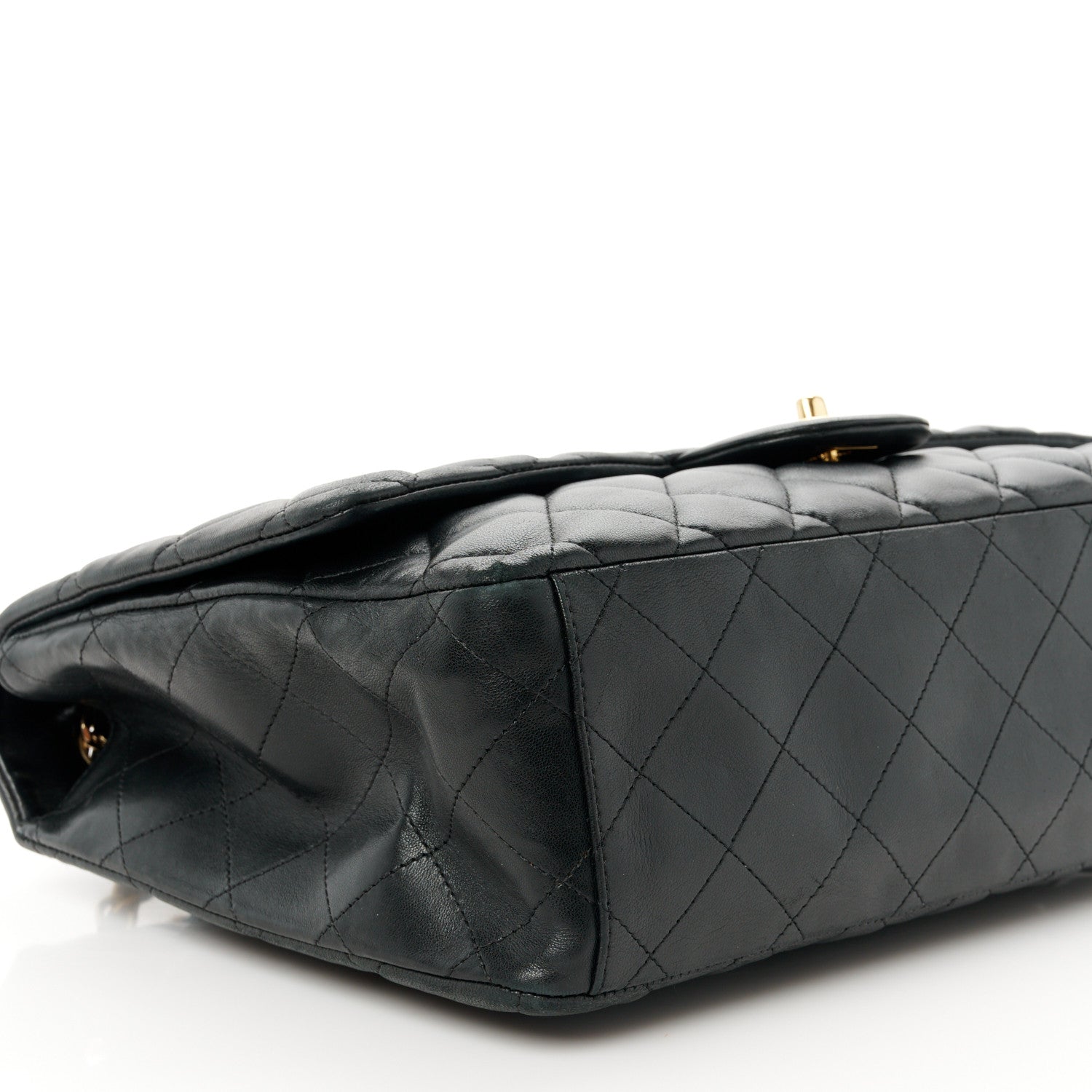 Chanel Lambskin Quilted Maxi Double Flap Black 10 of 11