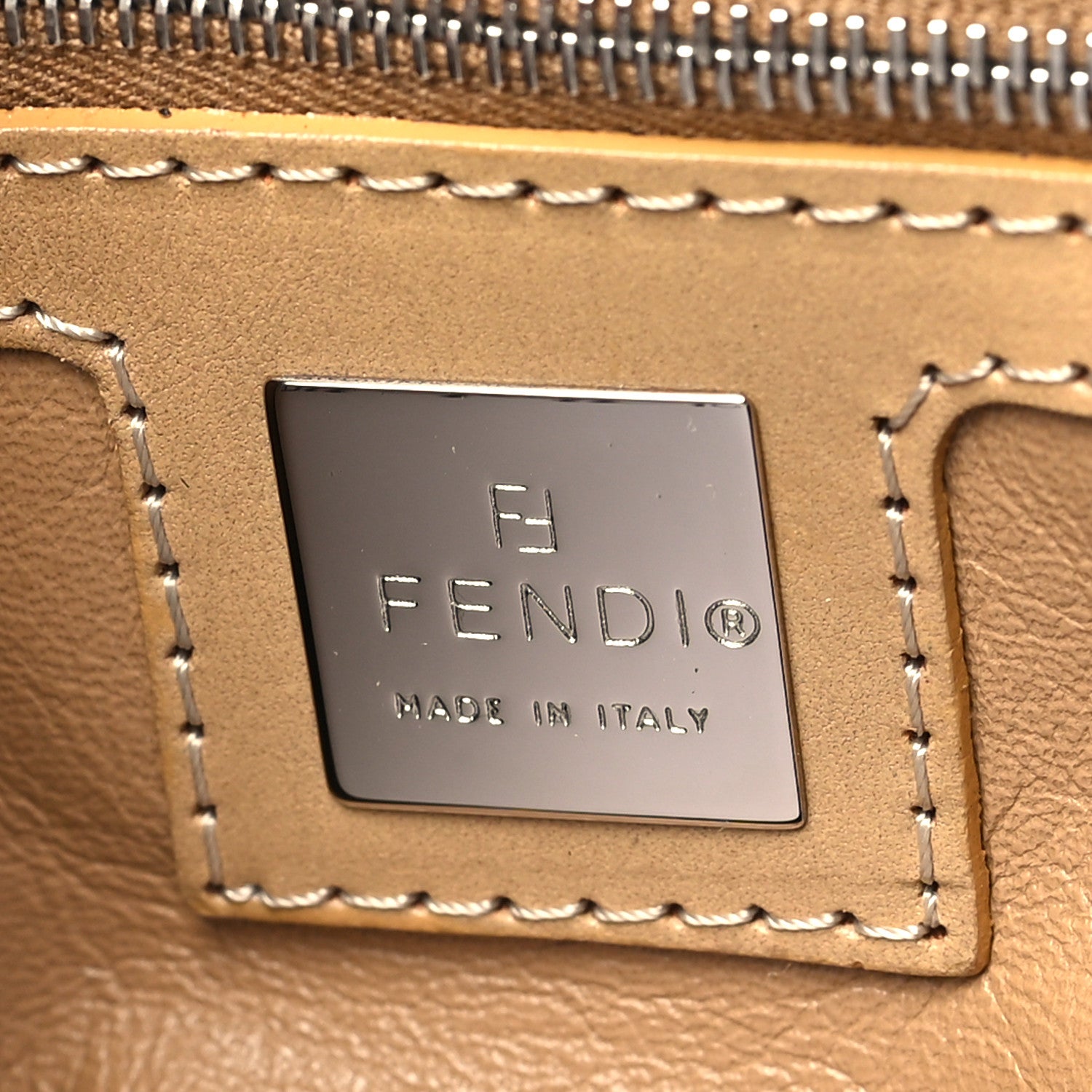 Fendi Wool Mama Baguette Beige 6 of 9
