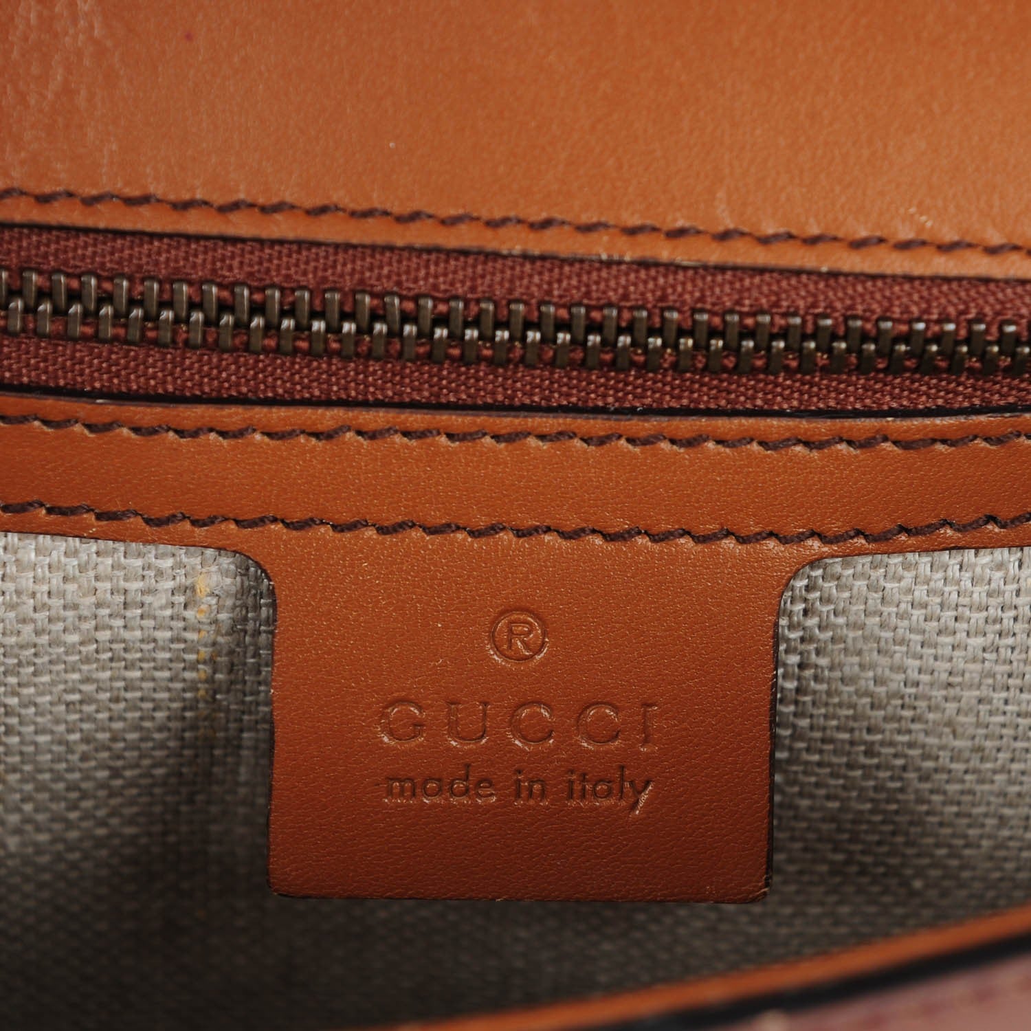 Gucci Calfskin Medium Lady Web Shoulder Bag Cuir 6 of 9
