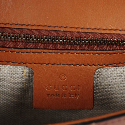 Gucci Calfskin Medium Lady Web Shoulder Bag Cuir 6 of 9