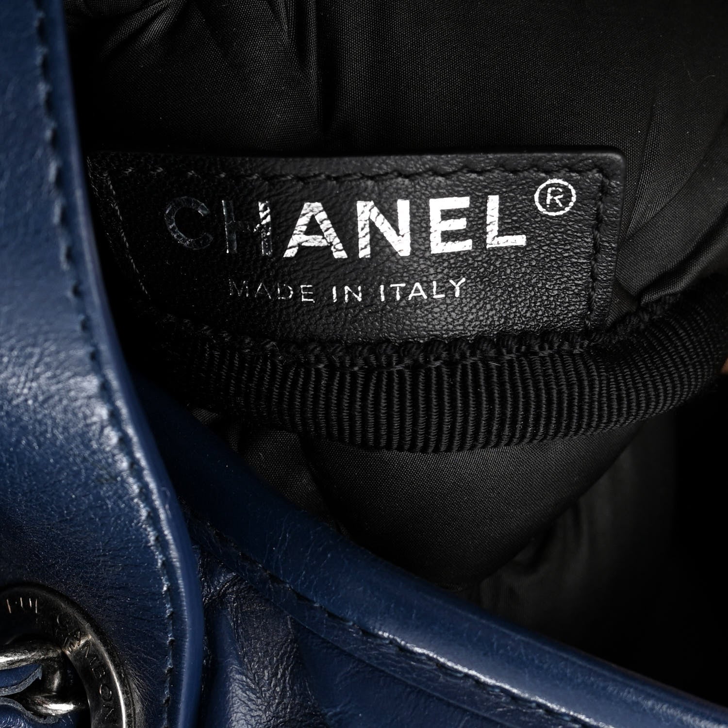 Chanel Calfskin Quilted Large Chesterfield Tote Navy 7 of 12