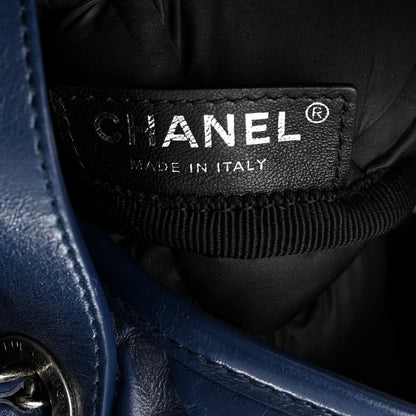 Chanel Calfskin Quilted Large Chesterfield Tote Navy 7 of 12