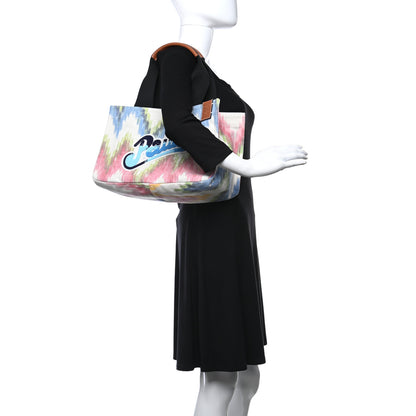 Loewe Canvas Beaded Paula Beach Tote Multicolor 2 of 8