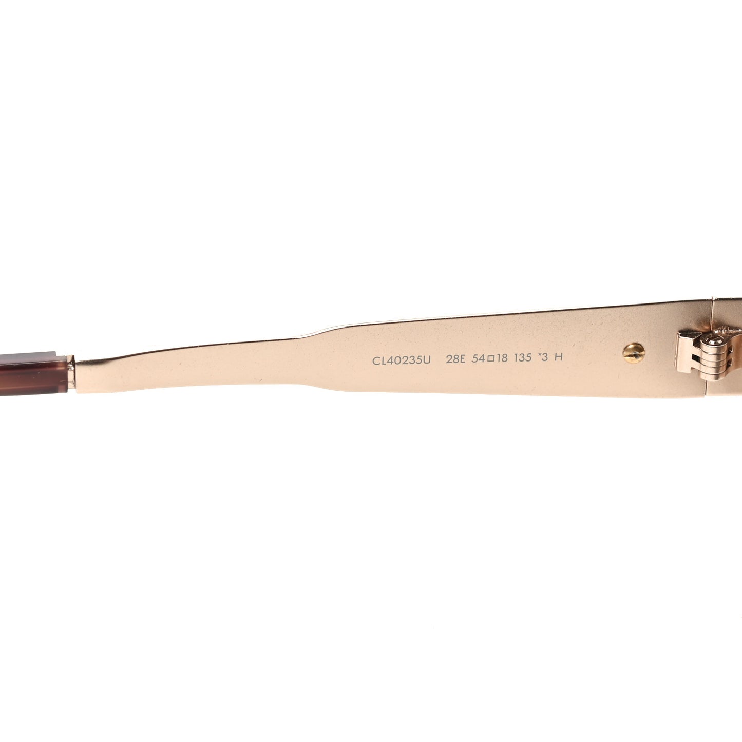 Metal Triomphe 01 Sunglasses CL40235U Rose Gold Brown