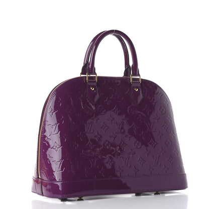 Louis Vuitton Vernis Alma MM Amethyste 3 of 13