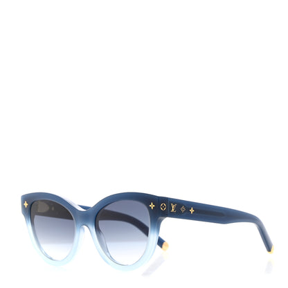 Louis Vuitton Acetate Gradient My Monogram Soft Cat Eye Sunglasses Z1947W Blue 1 of 7