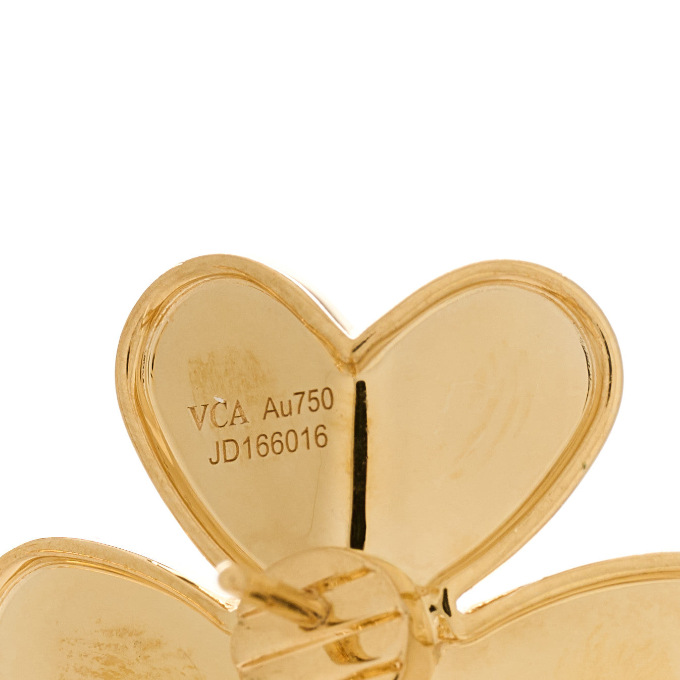 Van Cleef & Arpels 18K Yellow Gold Diamond Large Frivole Earrings 4 of 4