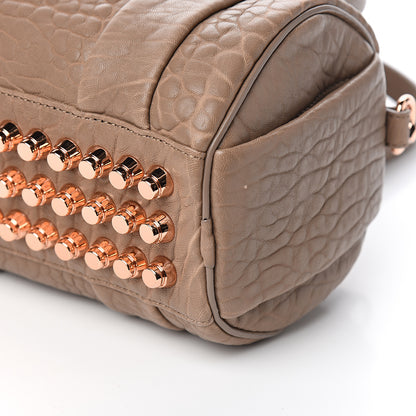 Alexander Wang Pebbled Lambskin Mini Rockie Latte Rose Gold Hardware 6 of 8