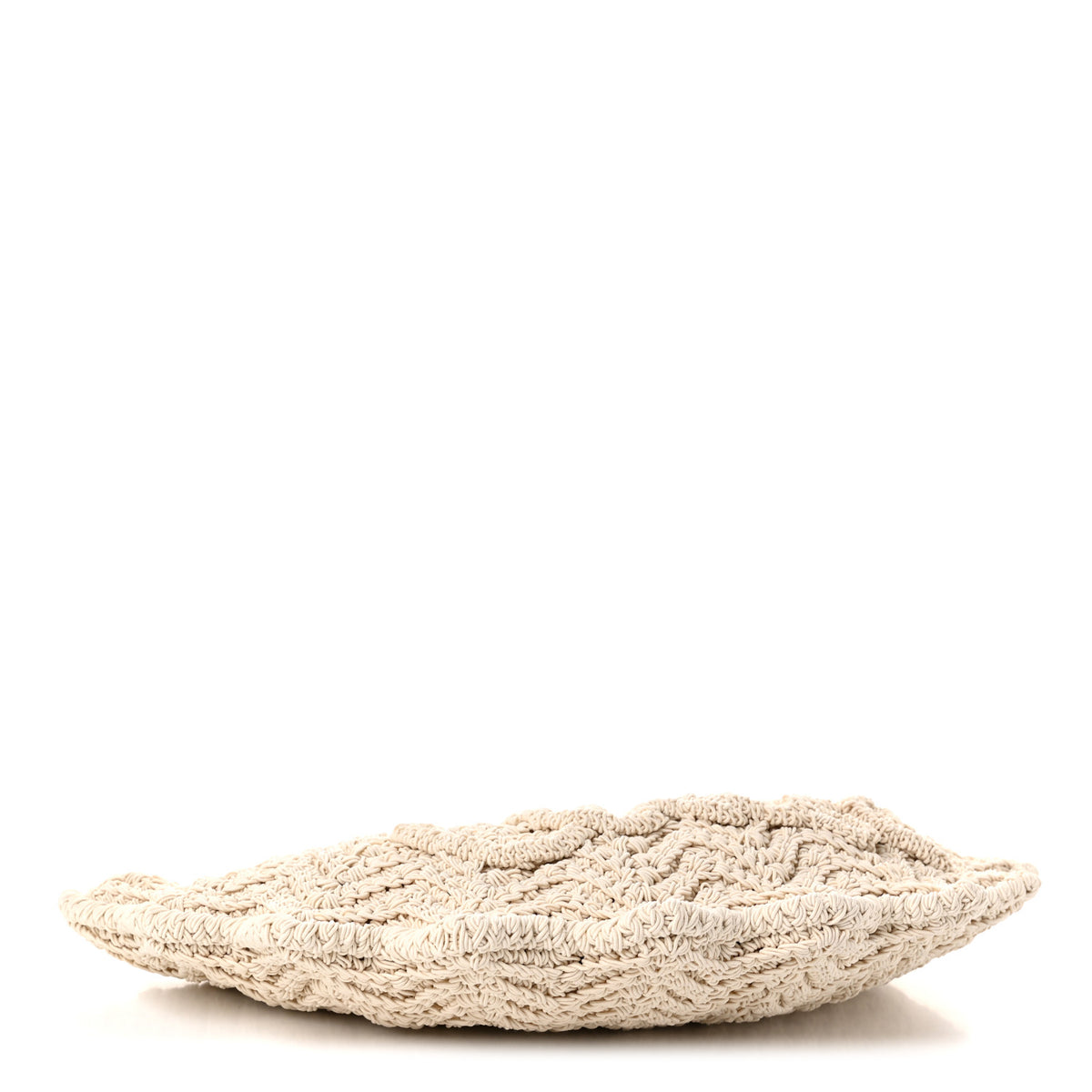 Crochet Paravent Small Bracelet Tote Bag  Off White