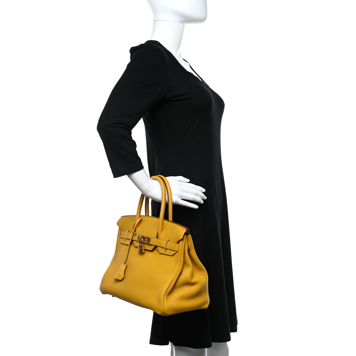 Togo Birkin 30 Jaune Ambre