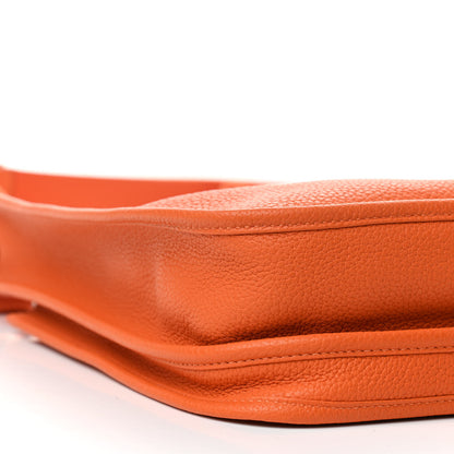Hermes Taurillon Clemence Evelyne III PM Orange 8 of 10