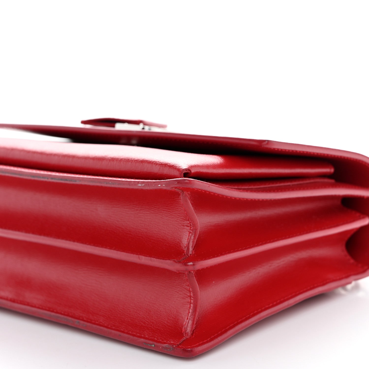 Saint Laurent Calfskin Medium Monogram Sunset Rouge Eros 10 of 11