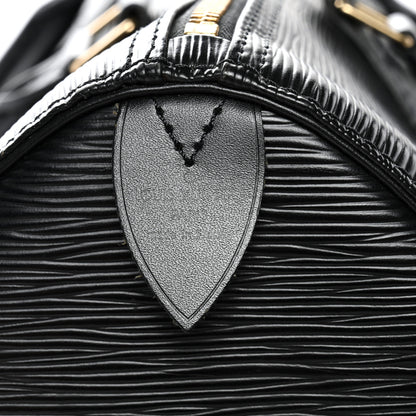 Louis Vuitton Epi Speedy 35 Black 6 of 11