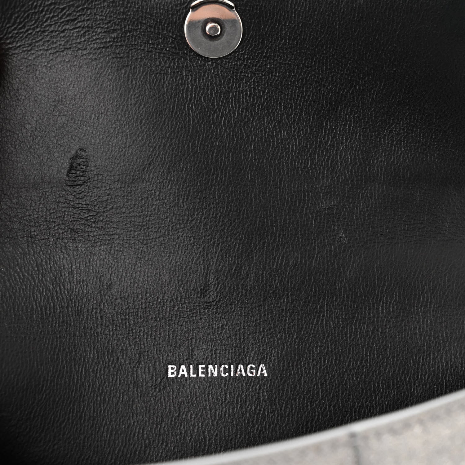 Balenciaga Glitter Fabric Hourglass Top Handle Bag XS Grey 12 of 14