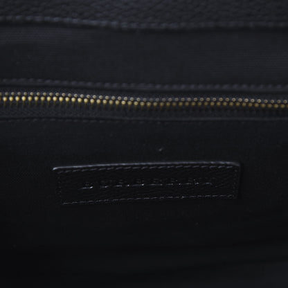 Burberry Canvas Mega Check Large Baildon Messenger Bag Black 8 of 9