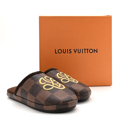 Louis Vuitton Damier Ebene Palace Slippers 35 Mocha 10 of 10