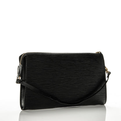 Louis Vuitton Epi Pochette Accessories 24 Black 3 of 8
