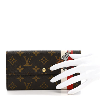 Louis Vuitton Monogram Groom Sarah Wallet Red 2 of 10