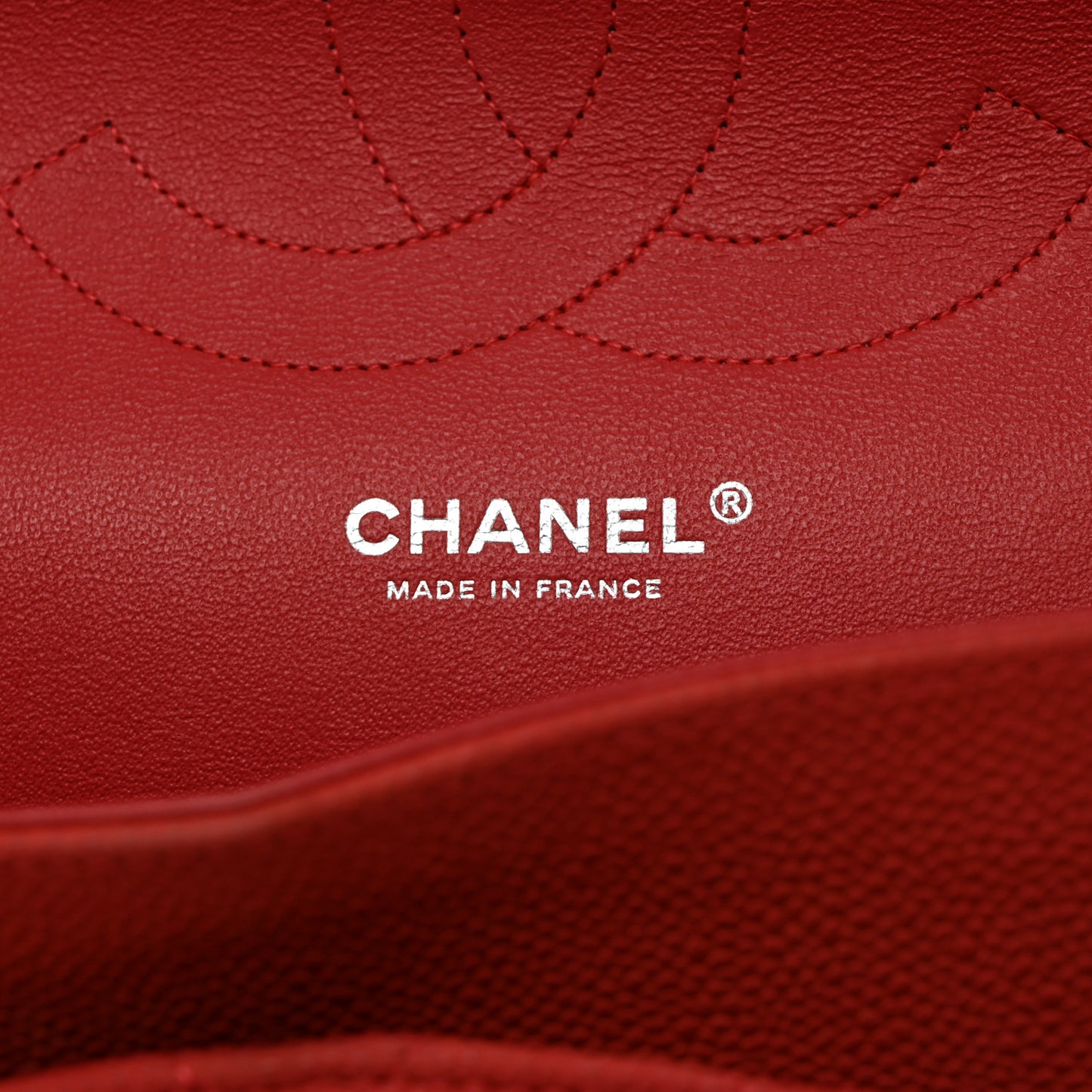 Iridescent Caviar Quilted Jumbo Double Flap Coral