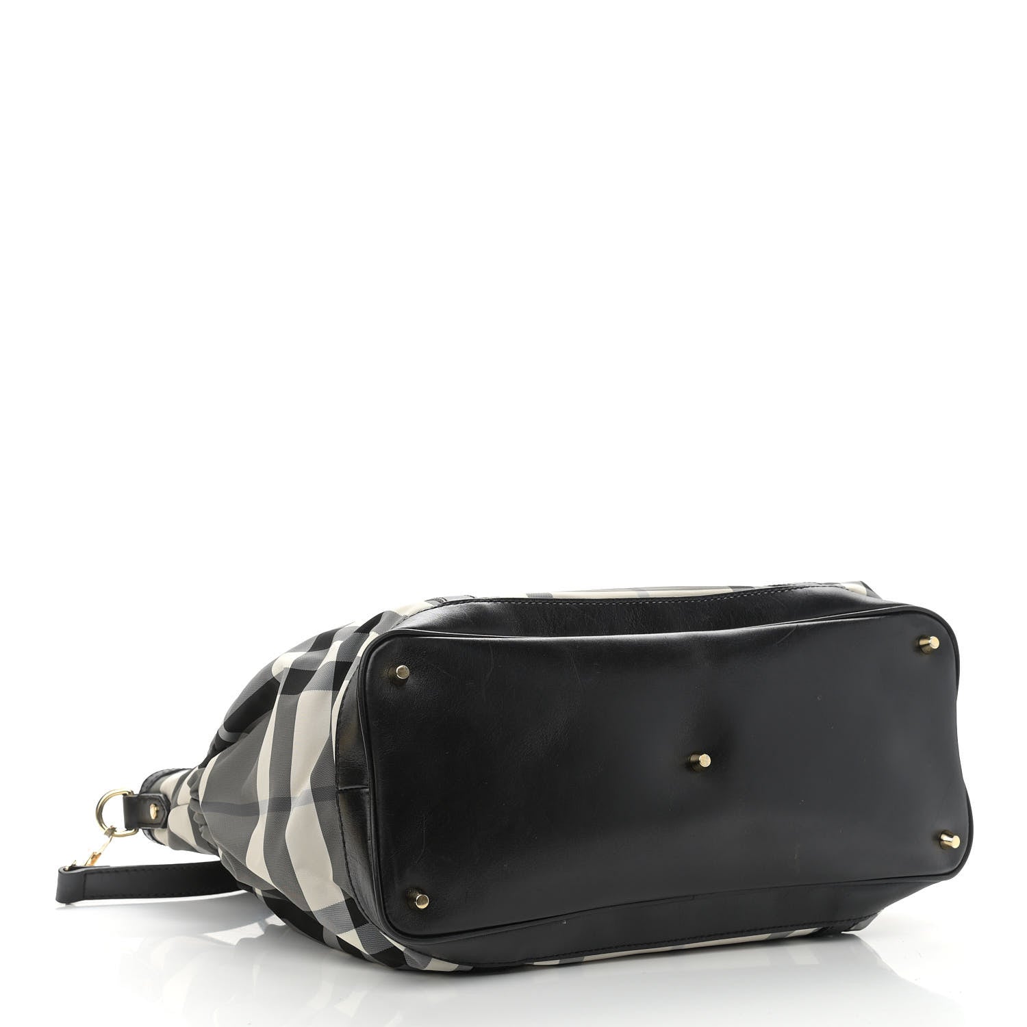 Burberry Nylon Beat Check Diaper Bag Black 3 of 9