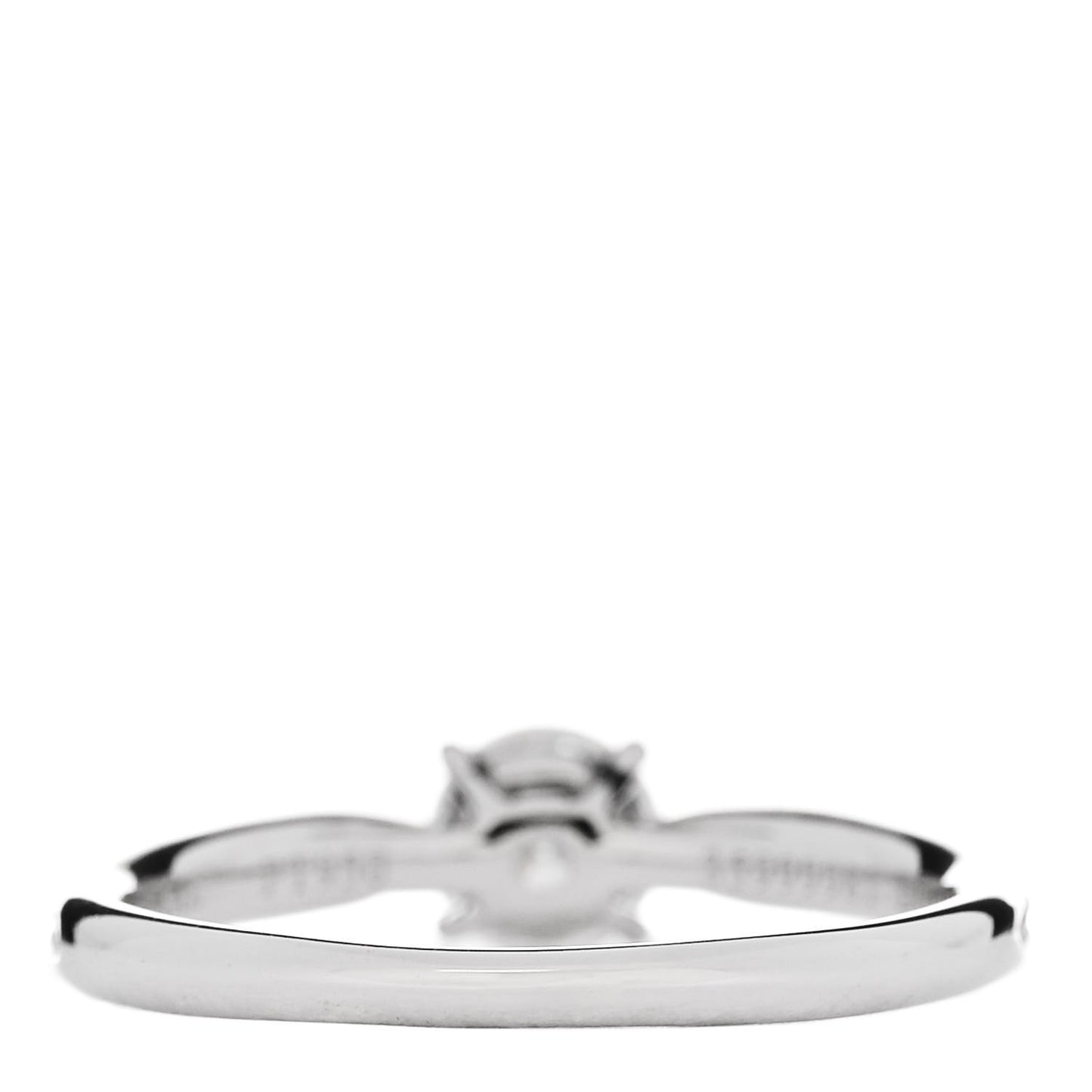 Platinum Diamond .47ct Round Brilliant Harmony Engagement Ring 51 5.75