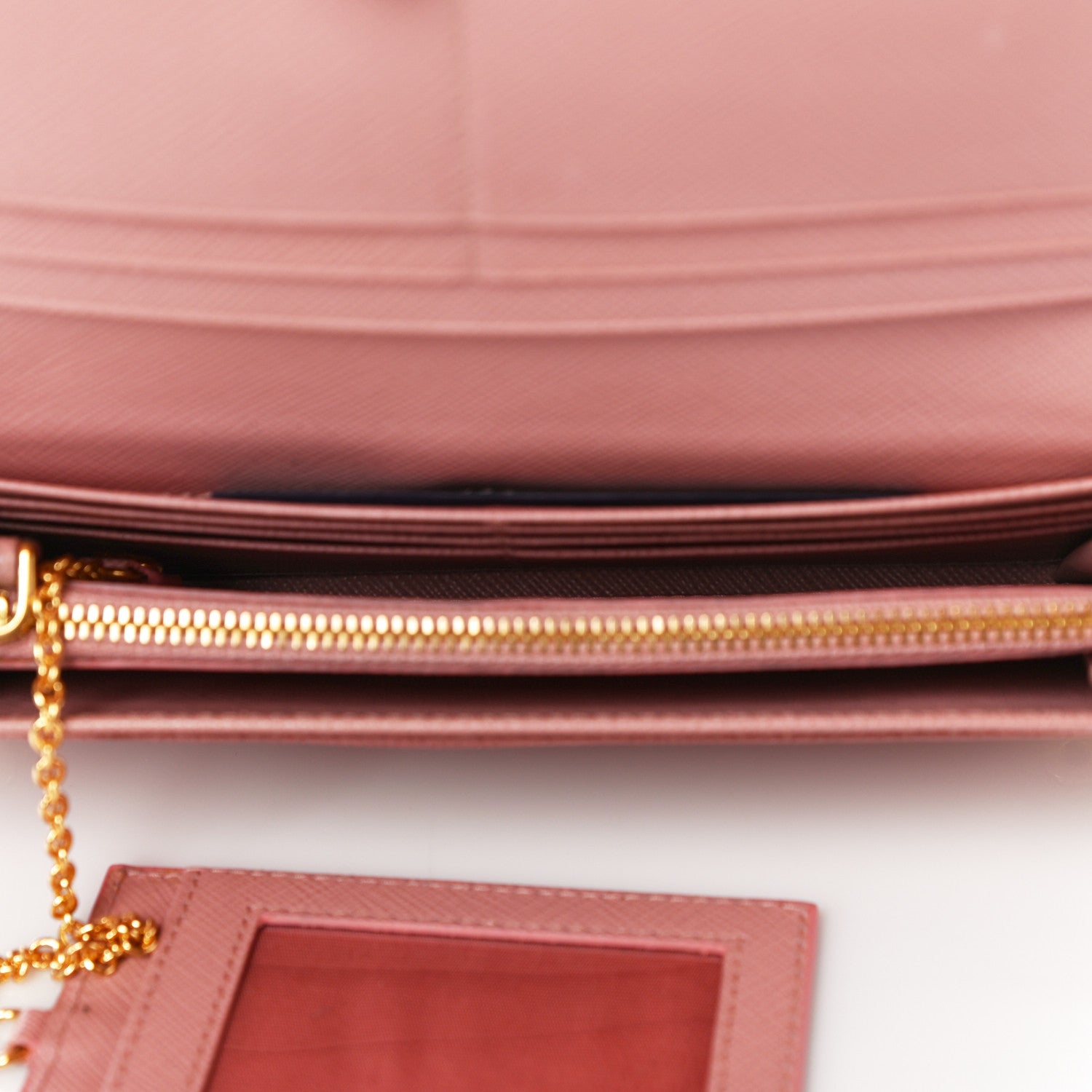 Prada Saffiano Metal Continental Flap Wallet Orchidea 6 of 18