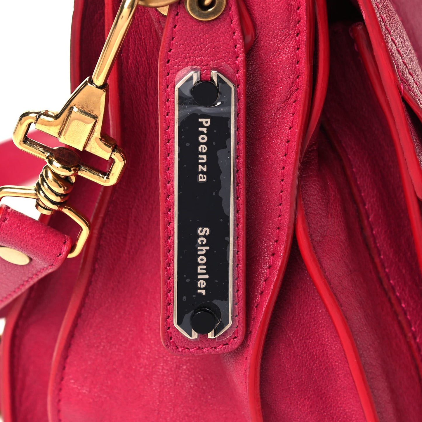 Lambskin Medium PS1 Satchel Red