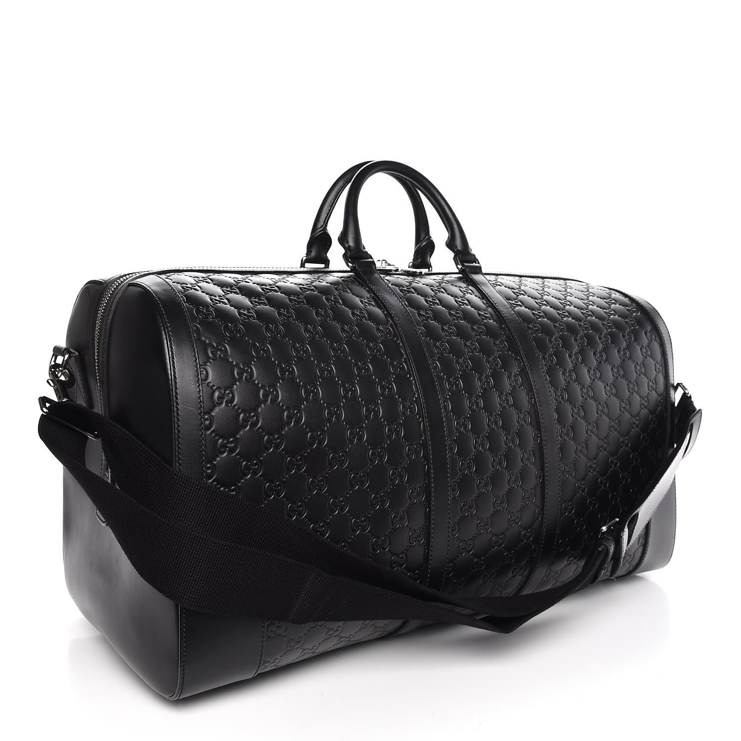 Gucci Guccissima Signature Large Duffle Black 3 of 7