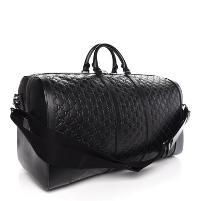 Gucci Guccissima Signature Large Duffle Black 3 of 7
