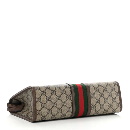 Gucci GG Supreme Monogram Web Ophidia GG Toiletry Case Beige New Acero 4 of 10