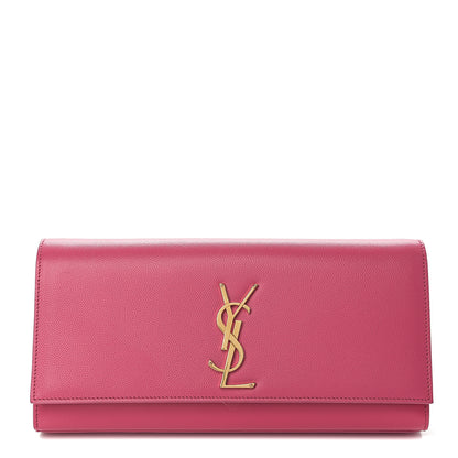 Saint Laurent Grain De Poudre Classic Monogram Cassandre Clutch Lipstick Fuchsia 1 of 9