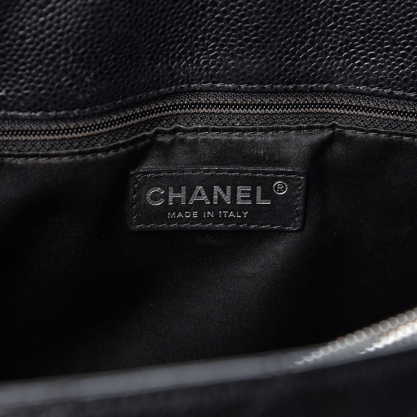 Caviar Quilted Grand Shopping Tote GST Black