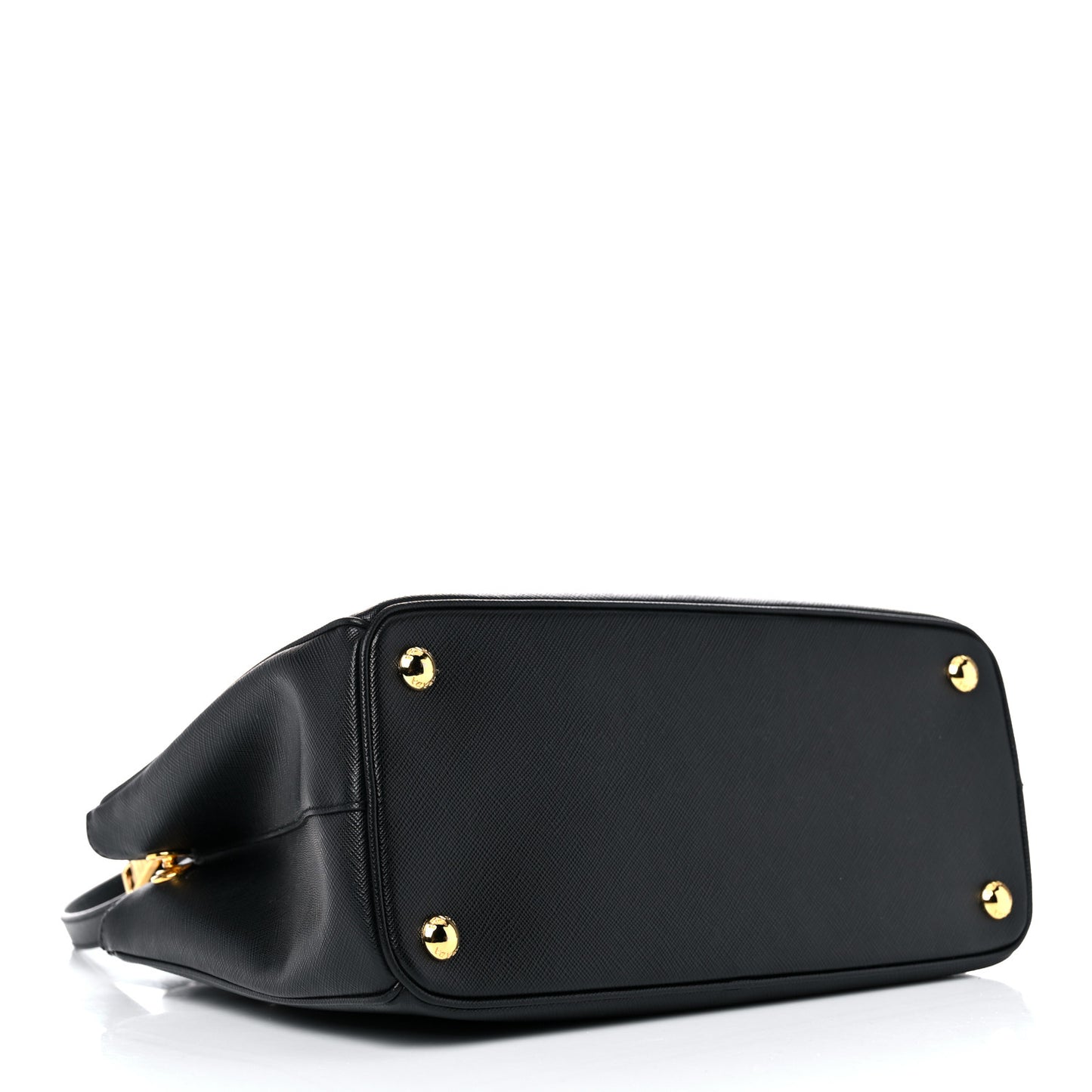 Saffiano Small Galleria Double Zip Tote Black