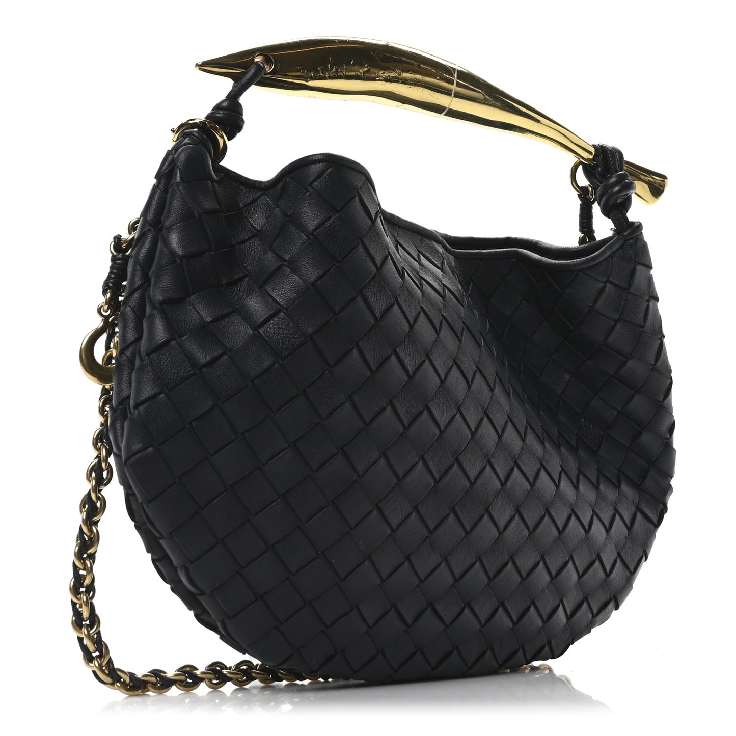 Nappa Intrecciato Sardine With Chain Bag Space