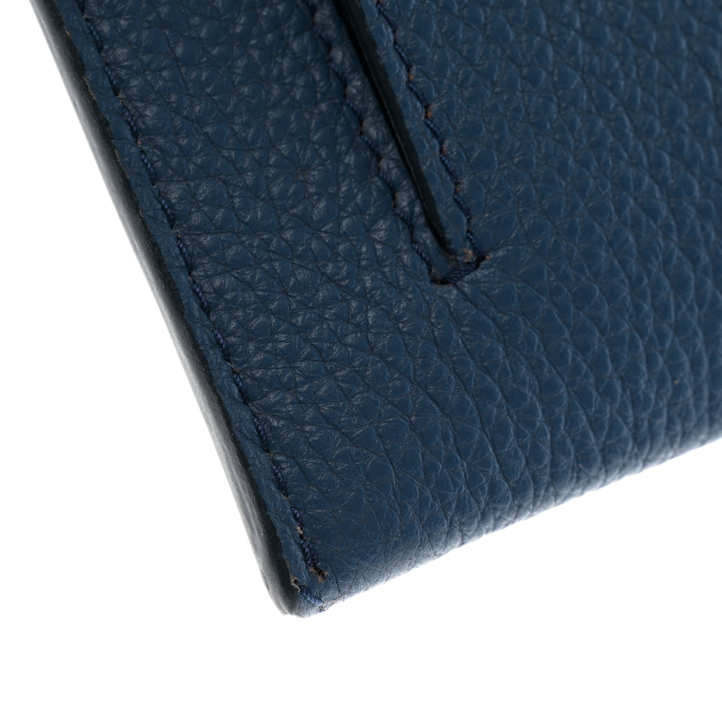 Vitello Grain Envelope Wallet Cobalto
