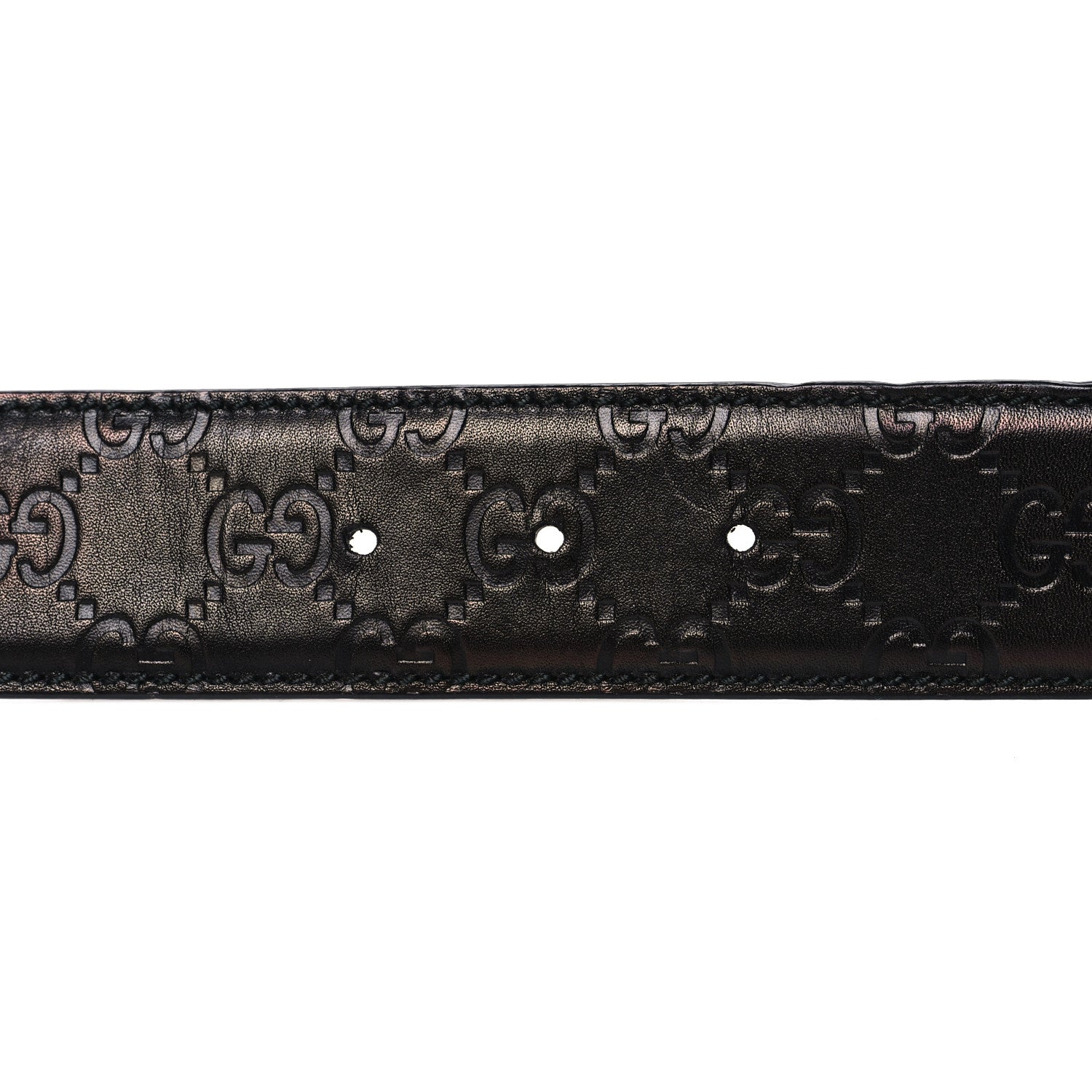 Gucci Guccissima Interlocking G 40mm Belt 90 36 Black 3 of 7