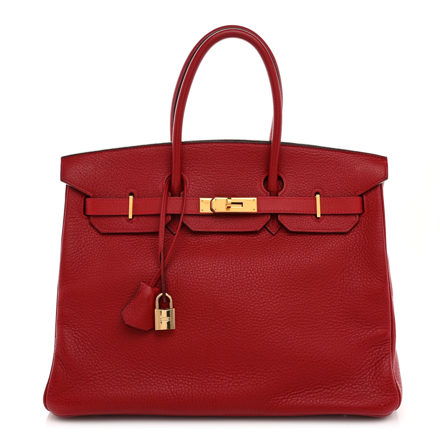 Taurillon Clemence Birkin 35 Rouge Vif