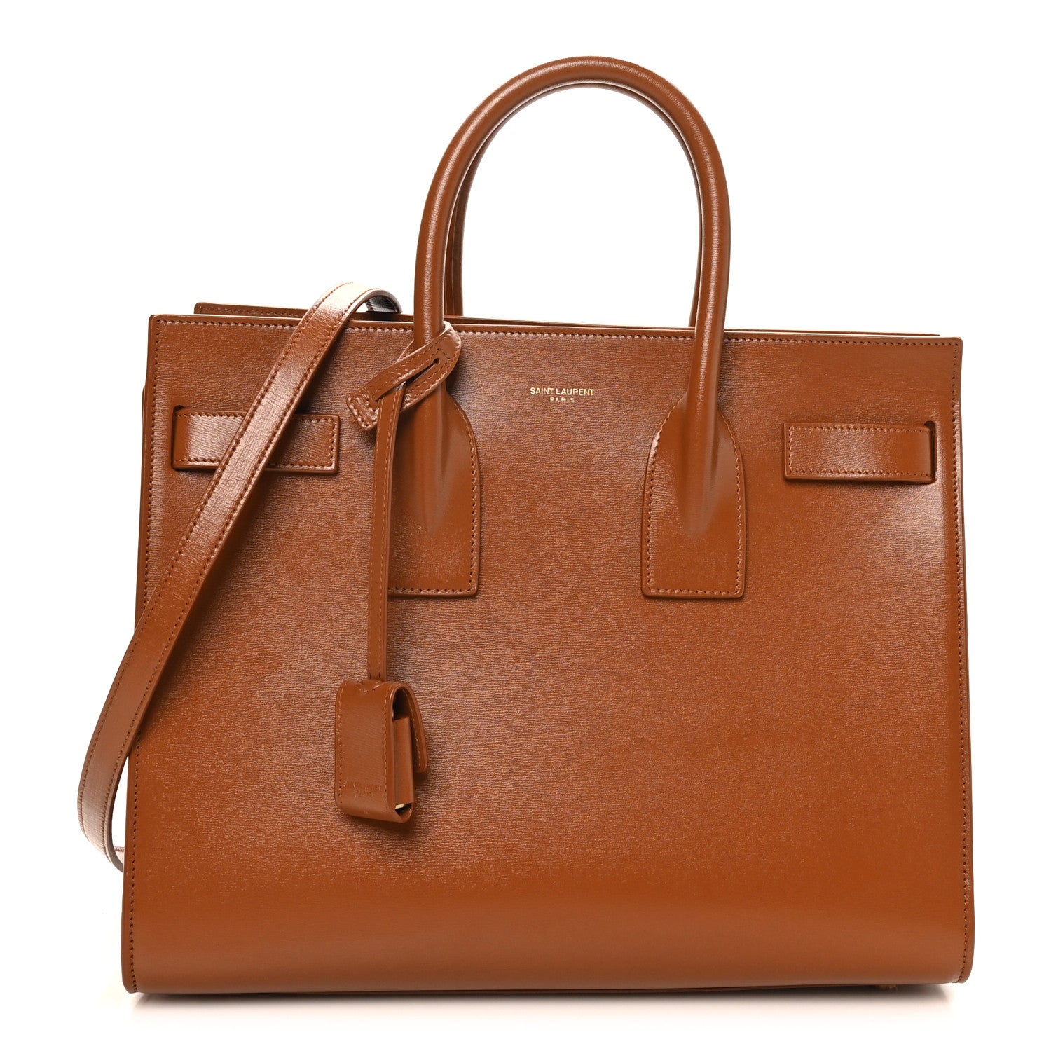 Saint Laurent Calfskin Small Sac De Jour Brown 1 of 10