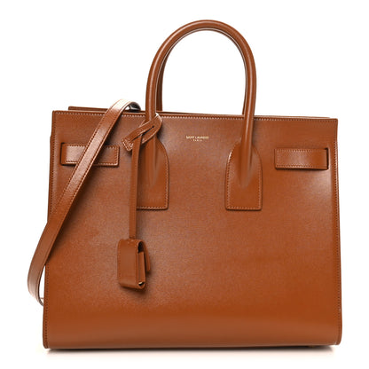 Saint Laurent Calfskin Small Sac De Jour Brown 1 of 10