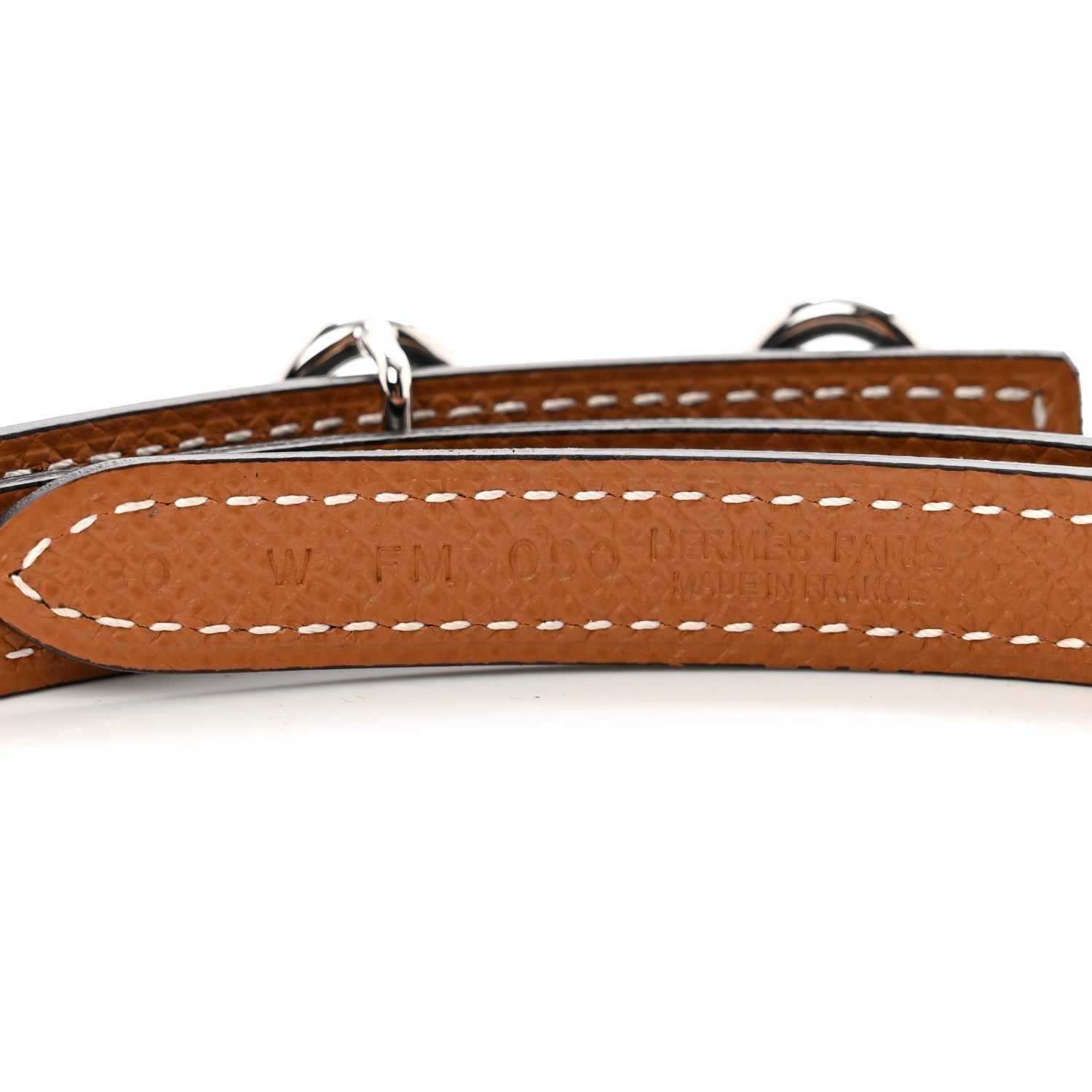 Hermes Epsom Swift 24mm Heritage Belt 80 32 Black Gold 3 of 6