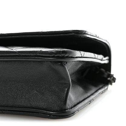 Chanel Lambskin Quilted Trendy CC Wallet On Chain WOC So Black 11 of 11