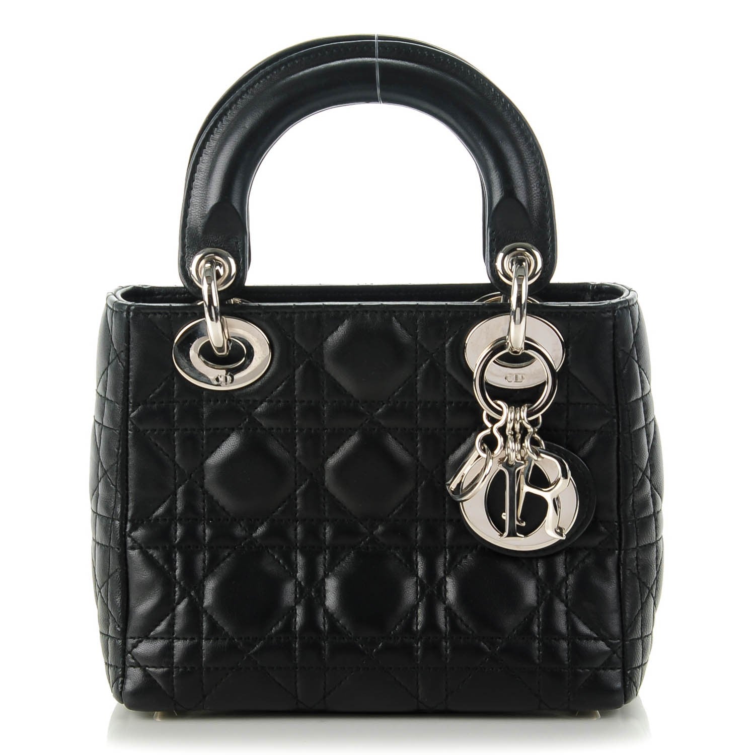 Christian Dior Lambskin Cannage Mini Lady Dior Black 1 of 7
