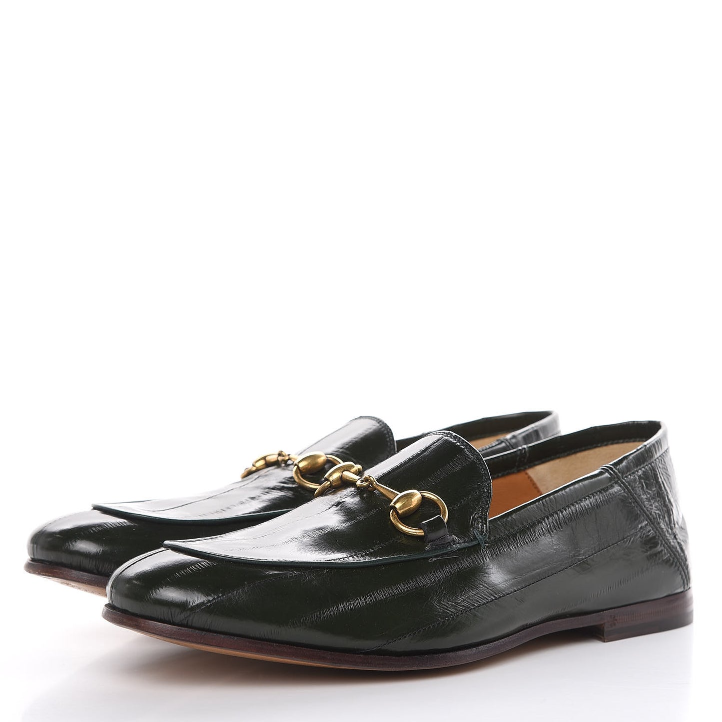Eel Mens Horsebit Loafers 5 Verde