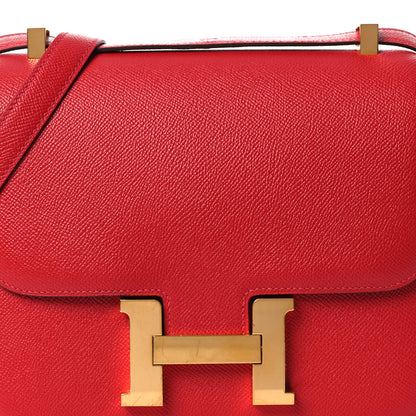 Hermes Epsom Constance 24 Rouge Casaque 8 of 13