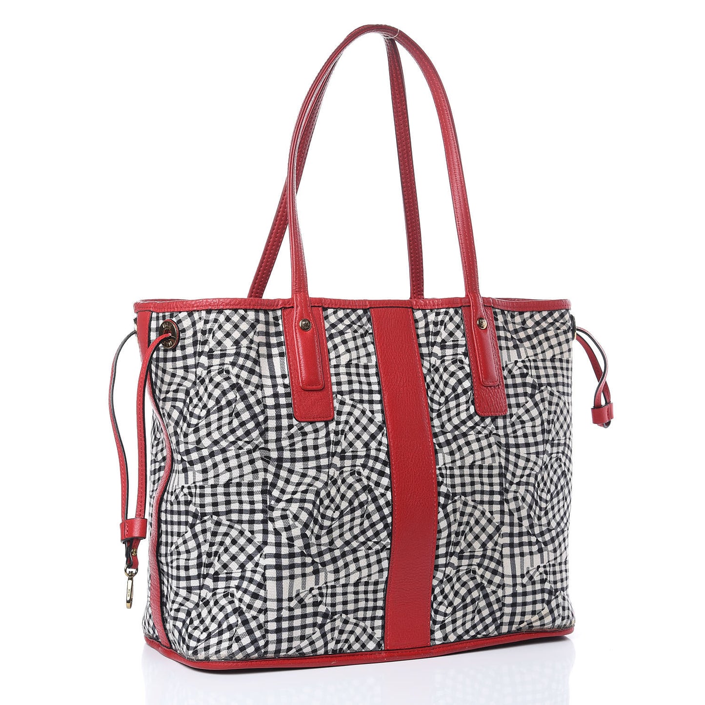 Visetos Medium Liz Reversible Shopper Tote Ruby Red