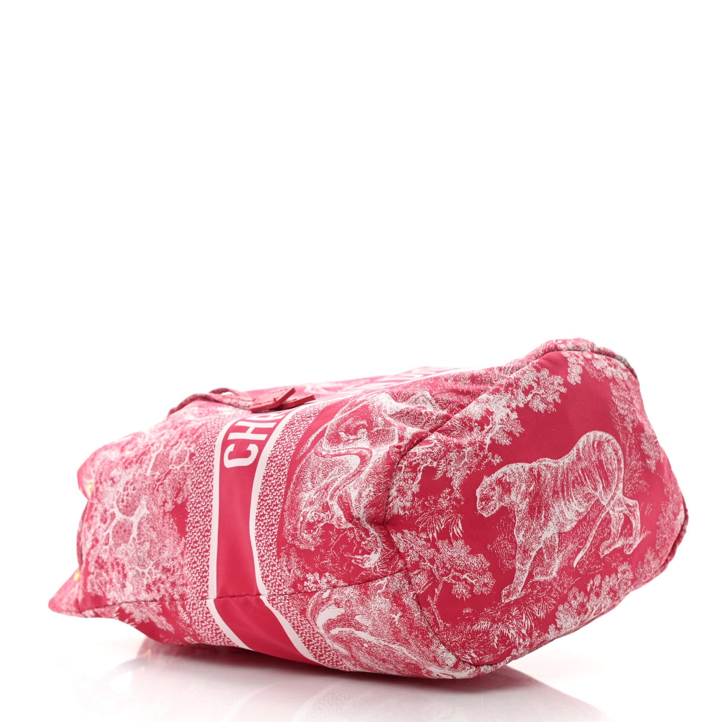 Technical Fabric Embroidered Toile De Jouy DiorTravel Pouch Fuchsia