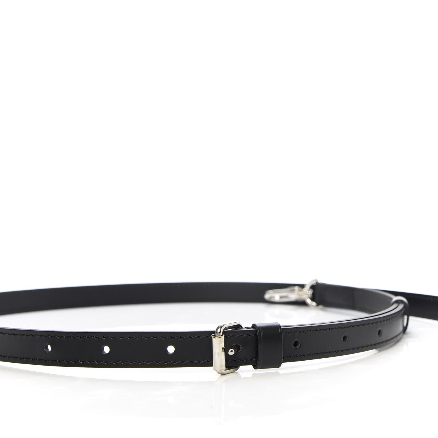 Louis Vuitton Calfskin 16mm Adjustable Shoulder Strap Black 4 of 5